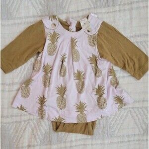 Kate Quinn Bamboo Baby Romper / Onesie‎ 0-3M Vintage Style | Soft Knit | GUC